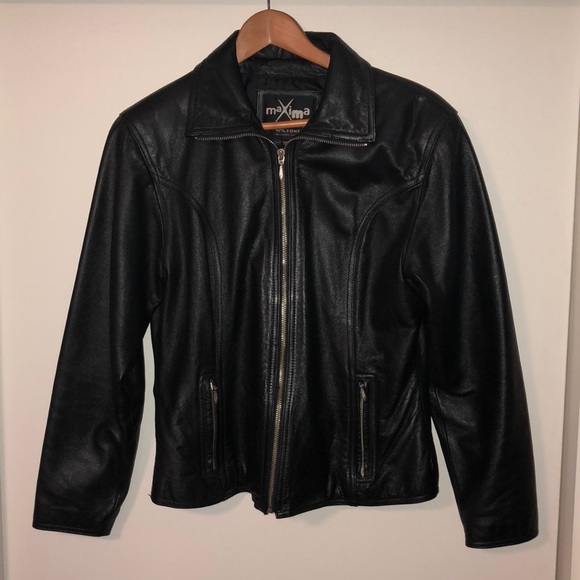 Black Leather Jacket - Picture 1 of 5